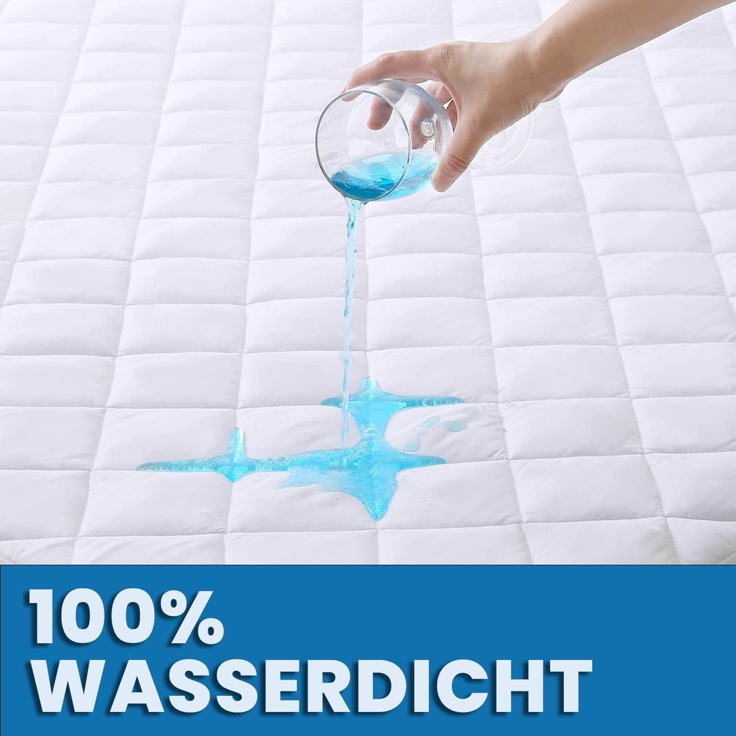 livessa Livessa Matratzenauflage – 100% Wasserdichter Matratzenschoner, Gesteppter Schutzbezug, OEKO-TEX Zertifiziert, 13 Größen (60x120 bis 200x220cm) Matratzenschutz