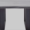 MCA furniture Couchtisch »Cartagena« - Massivholz Akazie mit Baumkante | Natürliche Risse & Löcher | Rustikales Design | X-Metallgestell Grau Tische MCA furniture