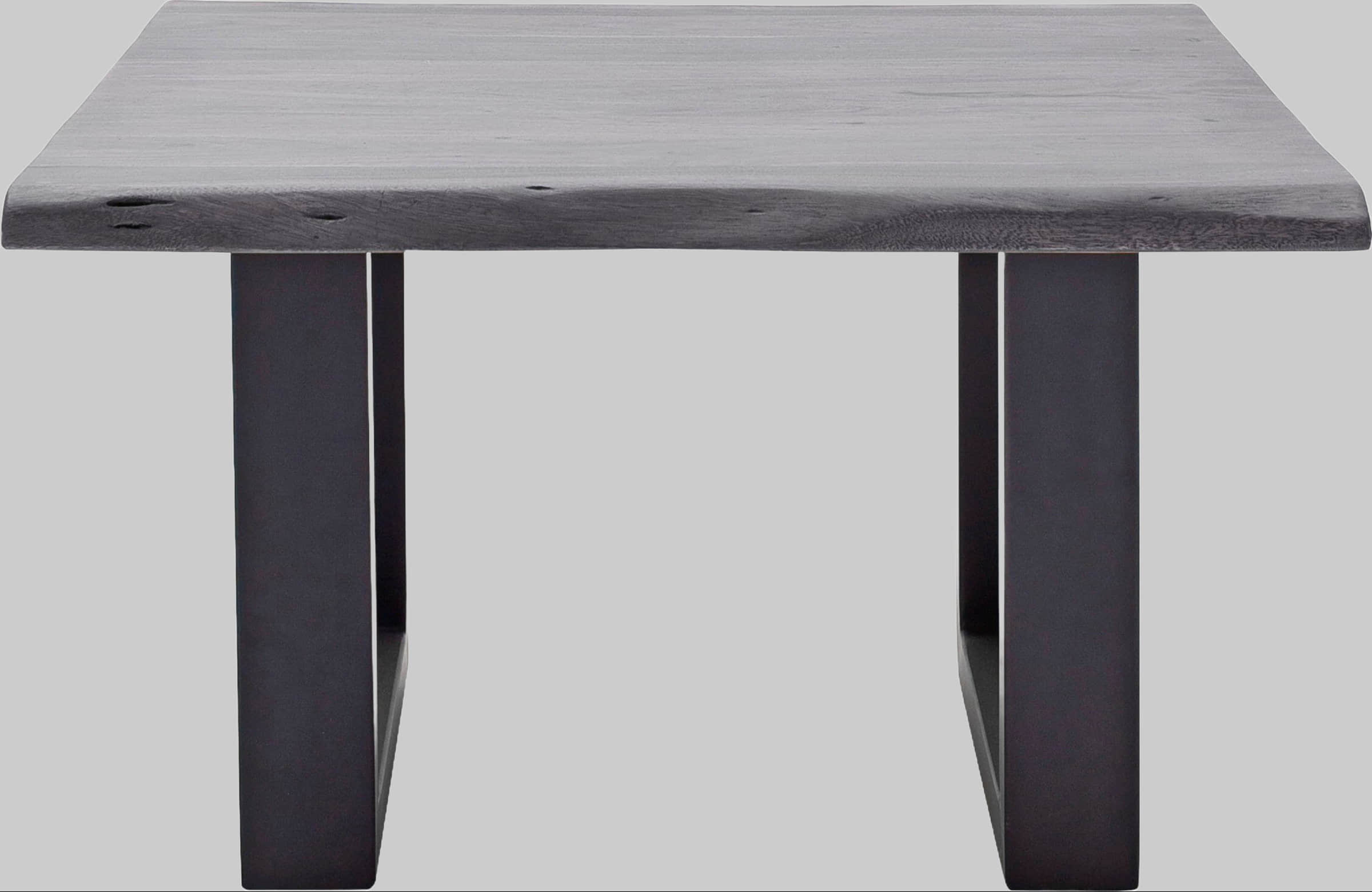 MCA furniture Couchtisch »Cartagena« - Massivholz Akazie mit Baumkante | Natürliche Risse & Löcher | Rustikales Design | X-Metallgestell Grau Tische MCA furniture