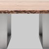 MCA furniture Couchtisch »Cartagena« - Massivholz Akazie mit Baumkante | Natürliche Risse & Löcher | Rustikales Design | X-Metallgestell Natur MCA furniture Tische