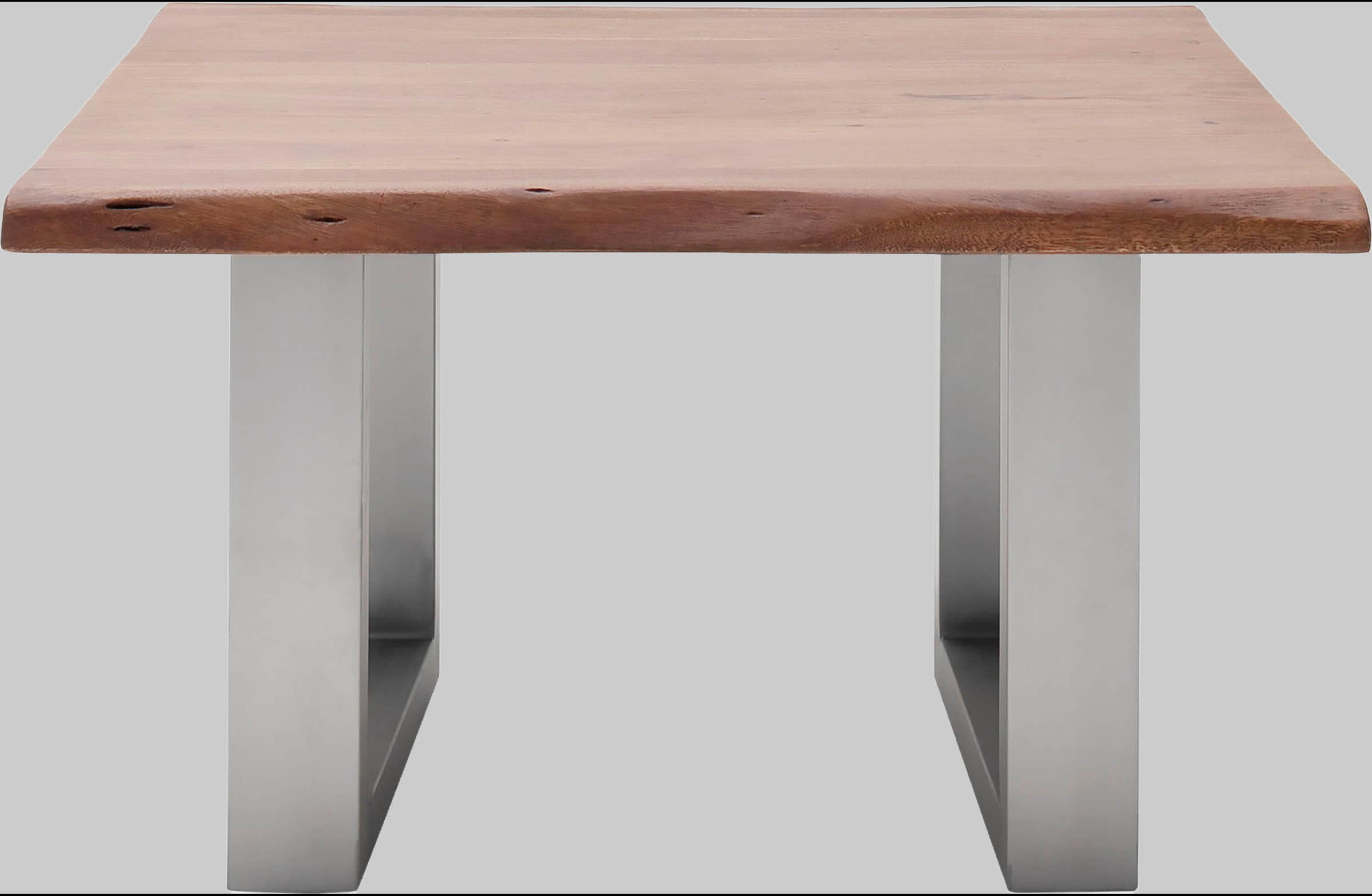 MCA furniture Couchtisch »Cartagena« - Massivholz Akazie mit Baumkante | Natürliche Risse & Löcher | Rustikales Design | X-Metallgestell Walnuss MCA furniture Tische