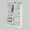 MCW Hochkommode MCW-J48-A Vintage Apothecary Cabinet - 10 Drawers & 2 Doors in Shabby Chic White/Brown Finish | Premium Wood Storage Solution MCW Kommoden & Sideboards