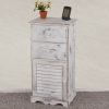 MCW MCW Kommode T34 Shabby-Chic | 2 große Schubladen | Weiße Lackierung | Stauraum-Kommode für Schlafzimmer & Wohnzimmer Kommoden & Sideboards