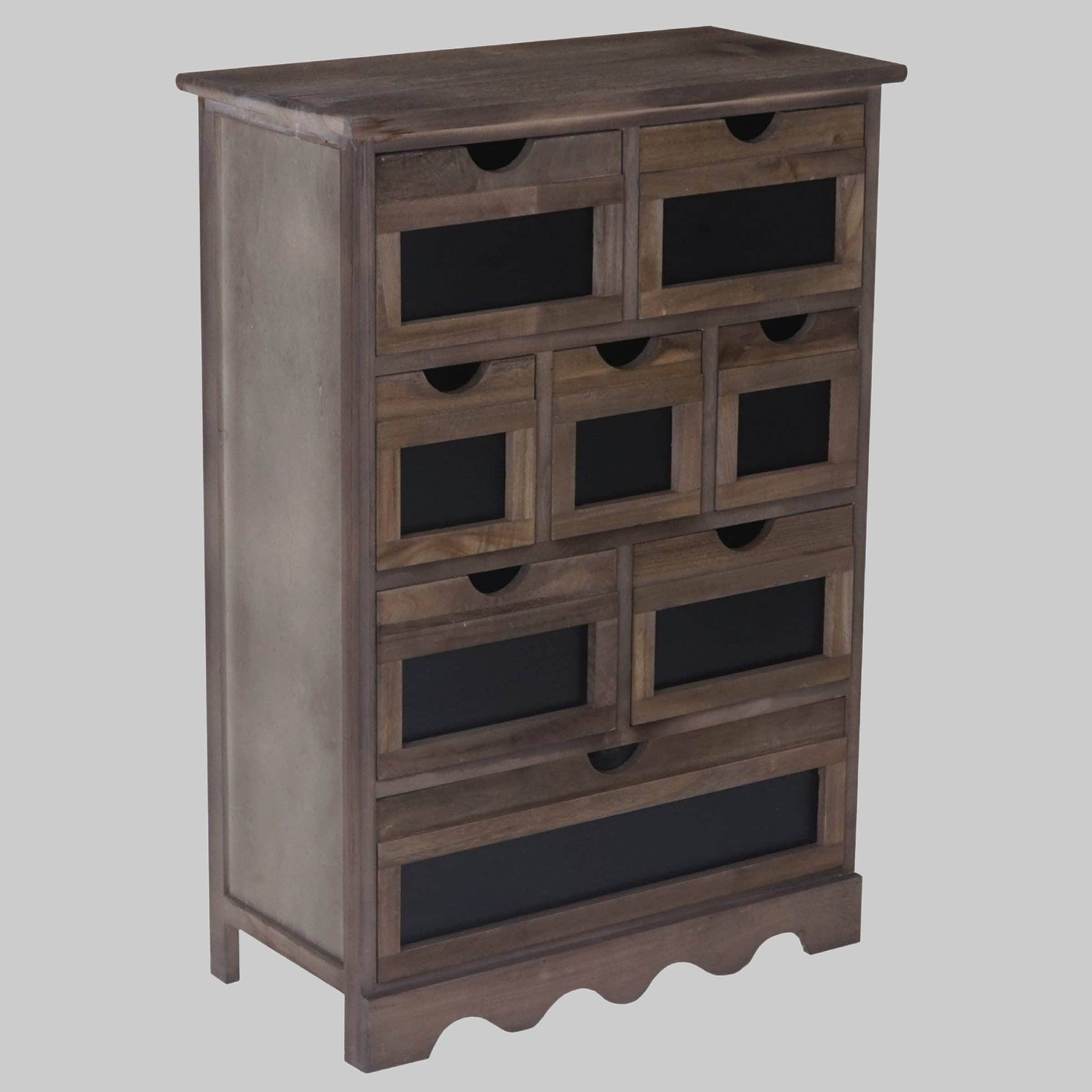 Kommoden & Sideboards MCW MCW Kommode Venlo Shabby-Look | 8 Schubladen & Tafel | Gebürstete Oberfläche | Komplett montiert | 120x85x45 cm | Massivholz shabby-bra