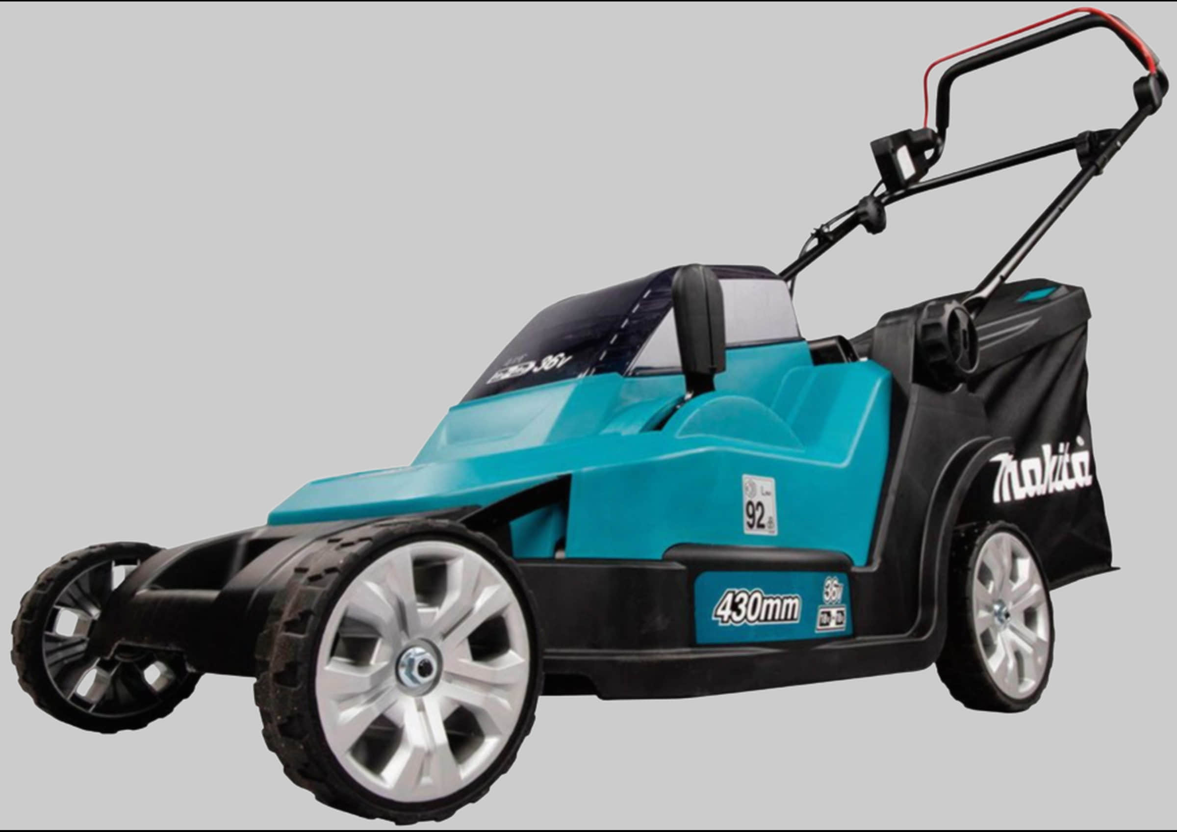 Makita DLM432Z 43cm Cordless Lawn Mower | 2x18V LXT System | 40L Grass Collector | Adjustable Cutting Height | Quiet Operation Makita Garten & Balkon