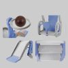 Garten & Balkon Merax Merax 3-in-1 Kinder Spielplatz Set mit Rutsche, Schaukel & Basketballkorb | HDPE-Material | Indoor/Outdoor | Sicher & Stabil Blau