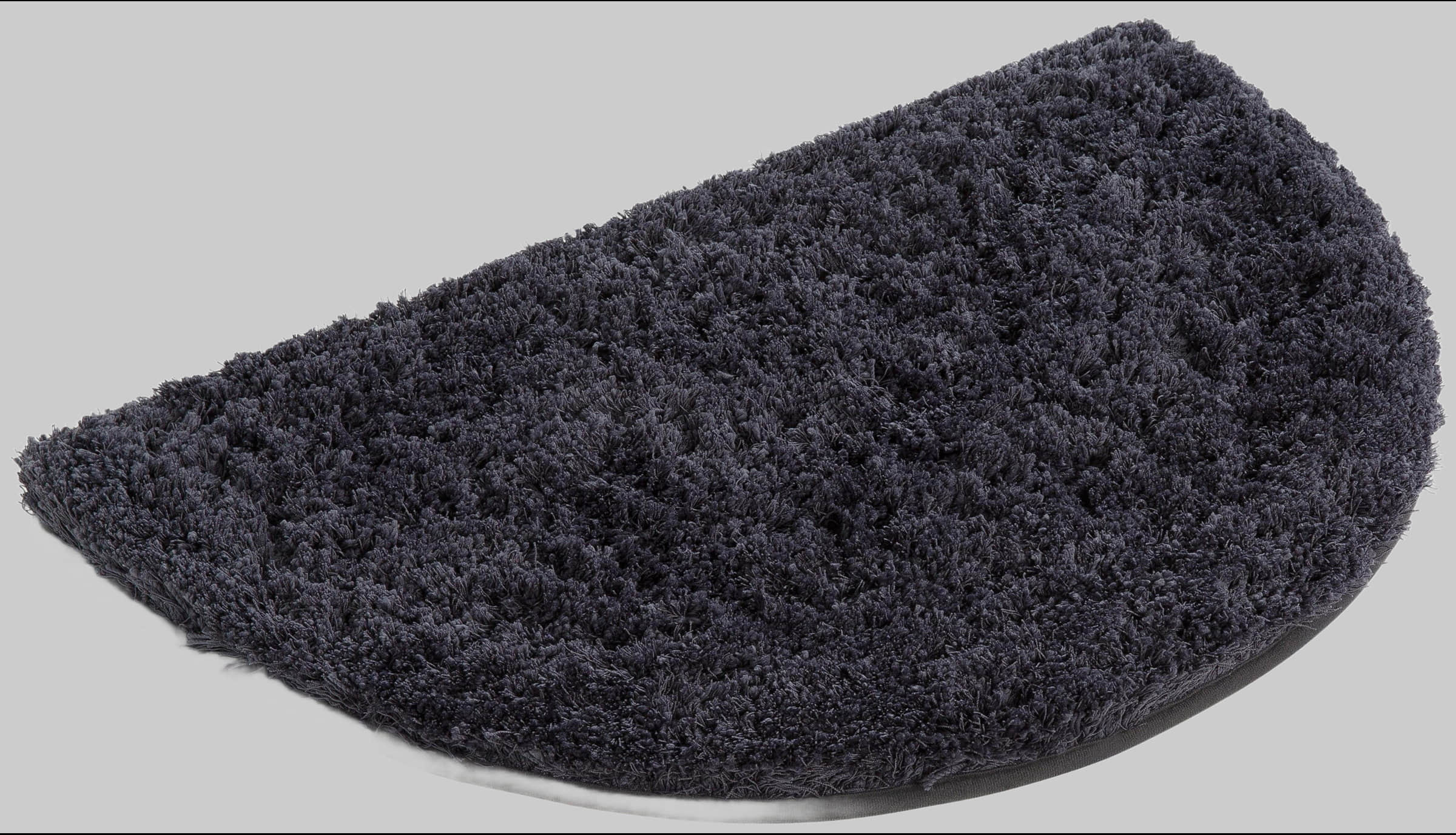 Mu00F6ve Möve Badematte 'Superwuschel' | 40mm hoch | Rutschhemmend | Schnelltrocknend | Verschiedene Größen (50x80cm/60x100cm) | Microfaser | Badezimmerteppich in Weiß/Grau/Beige dark grey Badematten