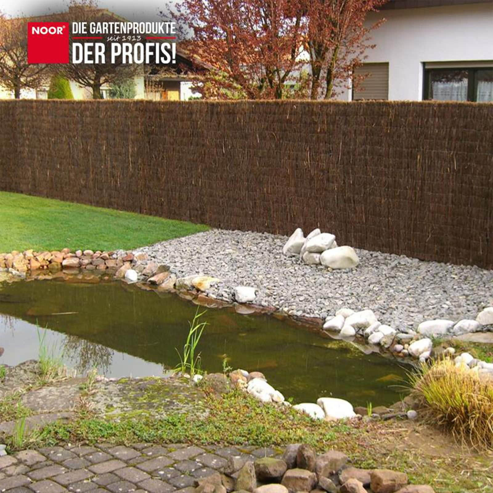 NOOR NOOR HAWAII Heather Mat - Natural Privacy Screen 100cm/150cm/200cm x 300cm | Weather-Resistant Garden Fencing | Eco-Friendly Sichtschutz Garten & Balkon