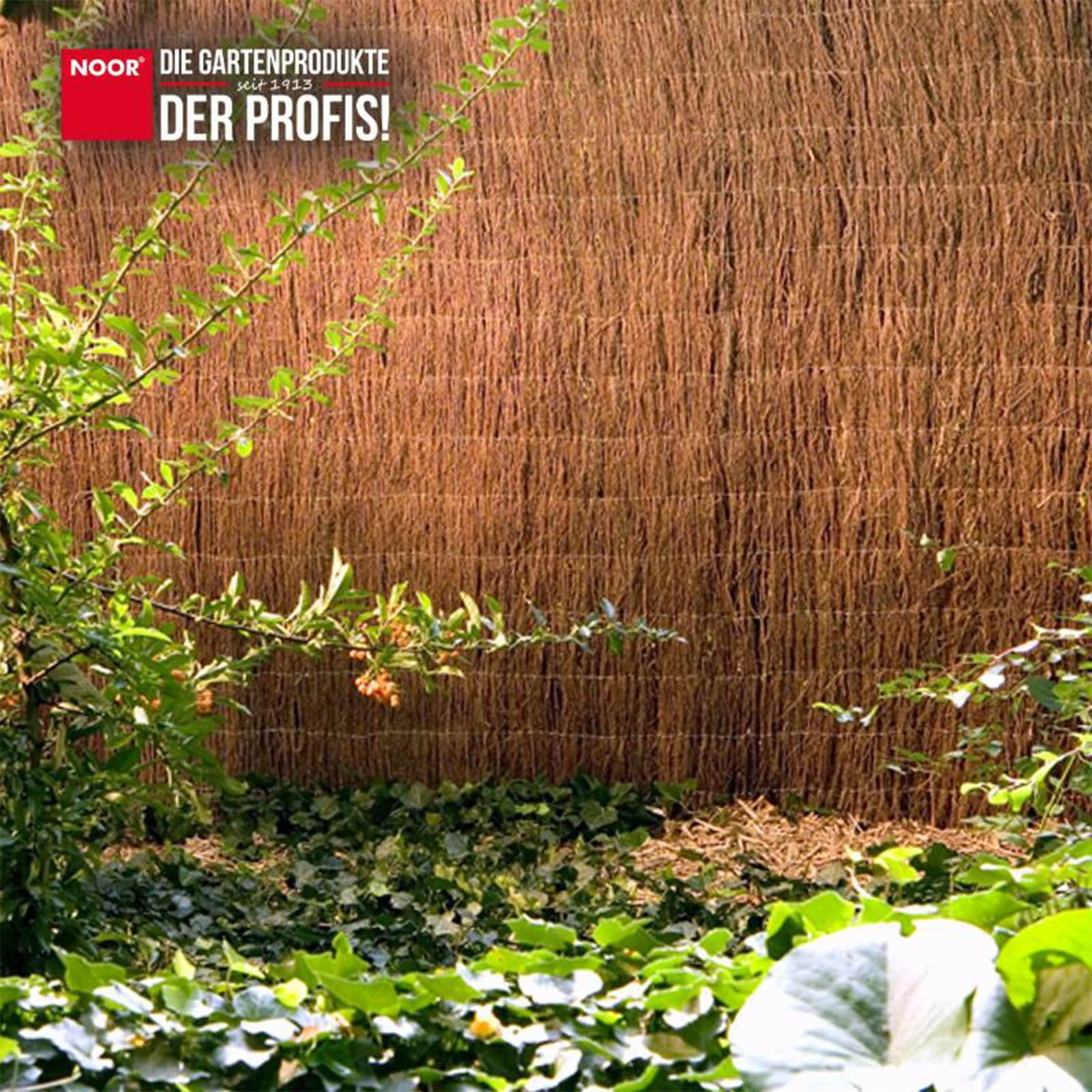 NOOR NOOR HAWAII Heather Mat - Natural Privacy Screen 100cm/150cm/200cm x 300cm | Weather-Resistant Garden Fencing | Eco-Friendly Sichtschutz Garten & Balkon
