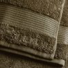 Next Premium Egyptian Cotton Bath Towel - 600 GSM Ultra Soft Handtuch (1-Piece) | Luxury Spa Quality | OEKO-TEX Certified Green Khaki Next Handtücher