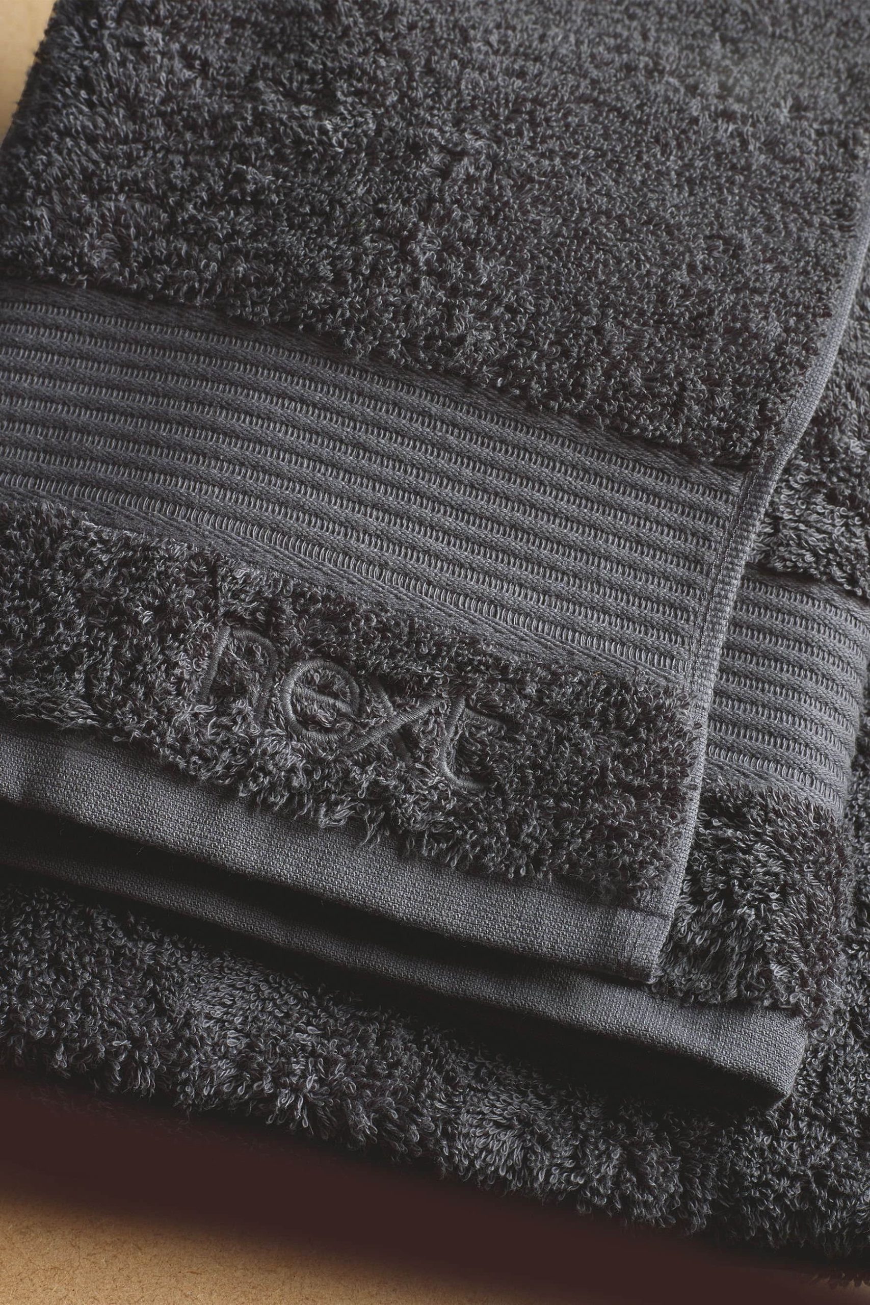 Next Handtücher Next Premium Egyptian Cotton Bath Towel - 600 GSM Ultra Soft Handtuch (1-Piece) | Luxury Spa Quality | OEKO-TEX Certified Grey Charc