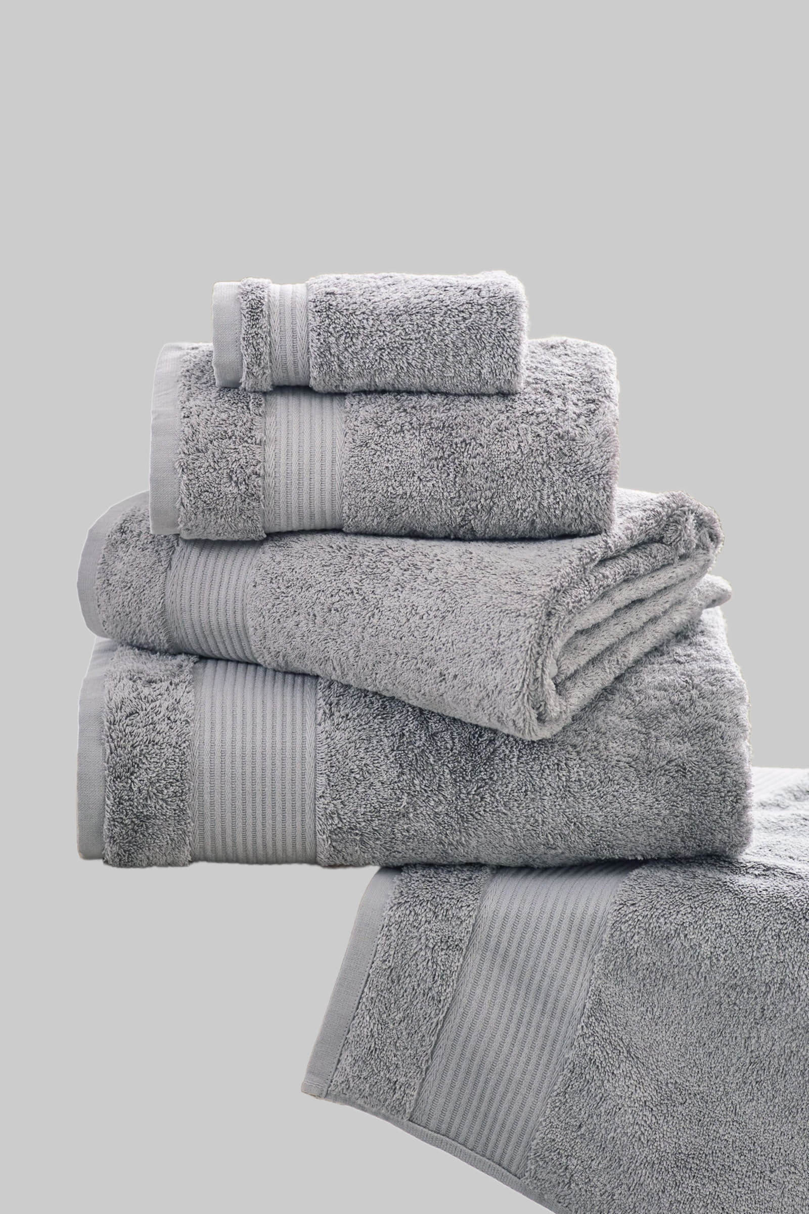 Next Handtücher Next Premium Egyptian Cotton Bath Towel - 600 GSM Ultra Soft Handtuch (1-Piece) | Luxury Spa Quality | OEKO-TEX Certified Grey Dove