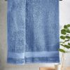 Handtücher Next Next Premium Egyptian Cotton Bath Towel - 600 GSM Ultra Soft Handtuch (1-Piece) | Luxury Spa Quality | OEKO-TEX Certified Blue Corn