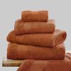Next Premium Egyptian Cotton Bath Towel - 600 GSM Ultra Soft Handtuch (1-Piece) | Luxury Spa Quality | OEKO-TEX Certified Orange Burnt Next Handtücher