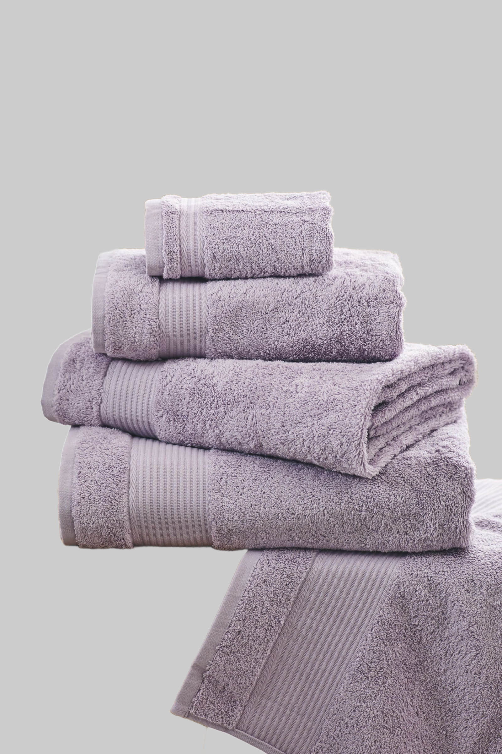 Next Premium Egyptian Cotton Bath Towel - 600 GSM Ultra Soft Handtuch (1-Piece) | Luxury Spa Quality | OEKO-TEX Certified Purple Lilac Handtücher Next
