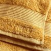Next Premium Egyptian Cotton Bath Towel - 600 GSM Ultra Soft Handtuch (1-Piece) | Luxury Spa Quality | OEKO-TEX Certified Yellow Mus Next Handtücher