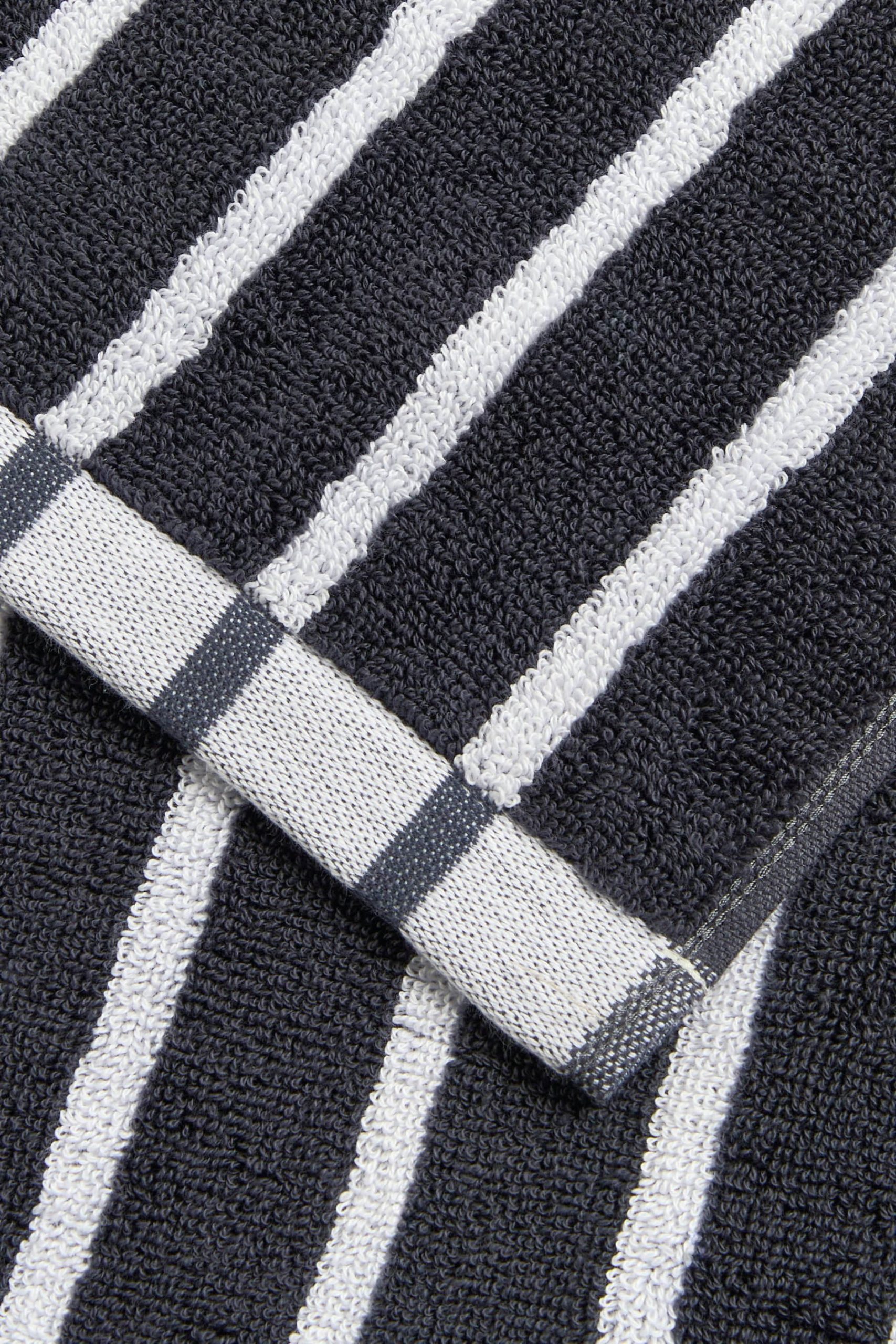 Handtücher Next Next Premium Egyptian Cotton Bath Towel - 600 GSM Ultra Soft Handtuch (1-Piece) | Luxury Spa Quality | OEKO-TEX Certified Blue Stripe