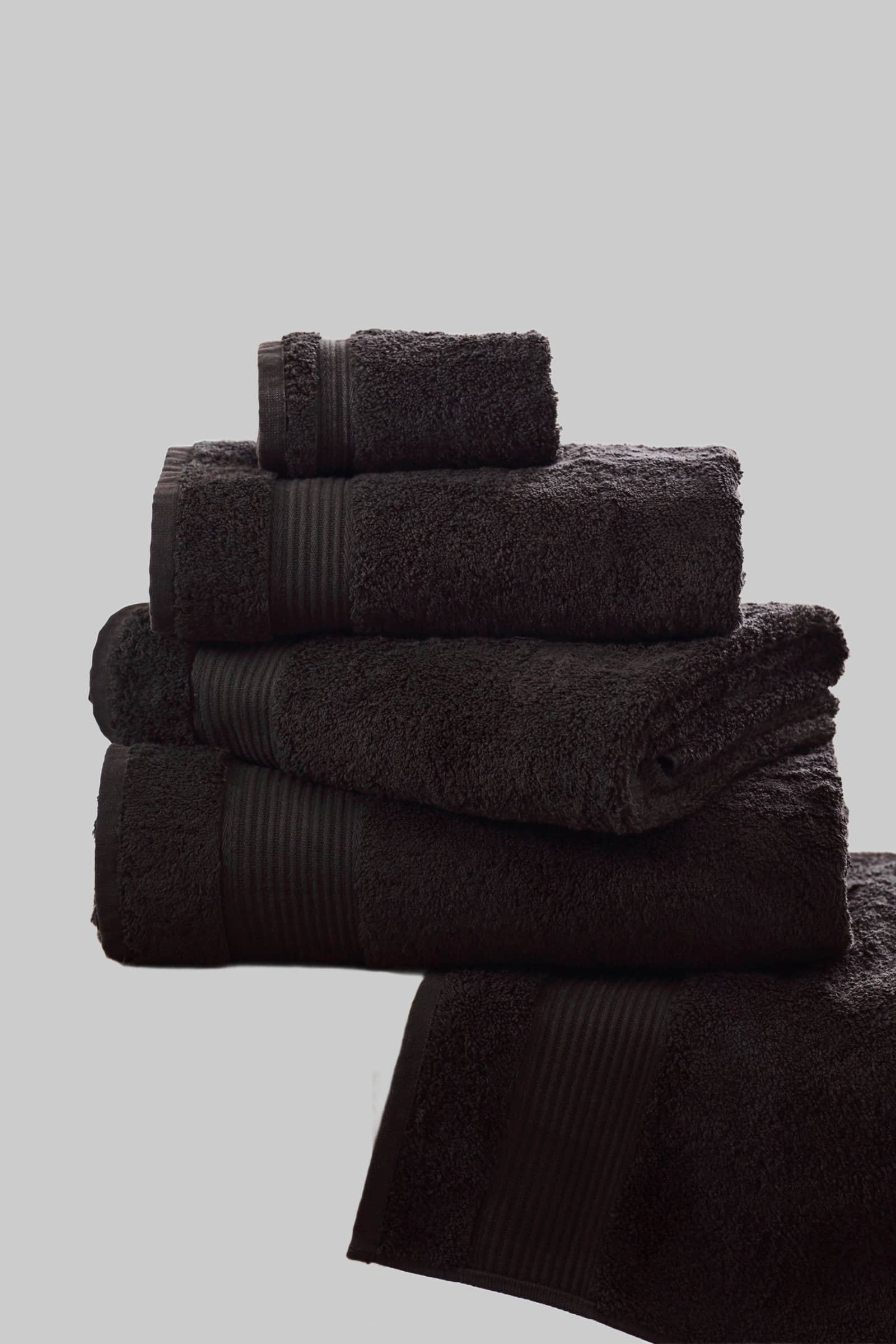Handtücher Next Next Premium Egyptian Cotton Bath Towel - 600 GSM Ultra Soft Handtuch (1-Piece) | Luxury Spa Quality | OEKO-TEX Certified Black