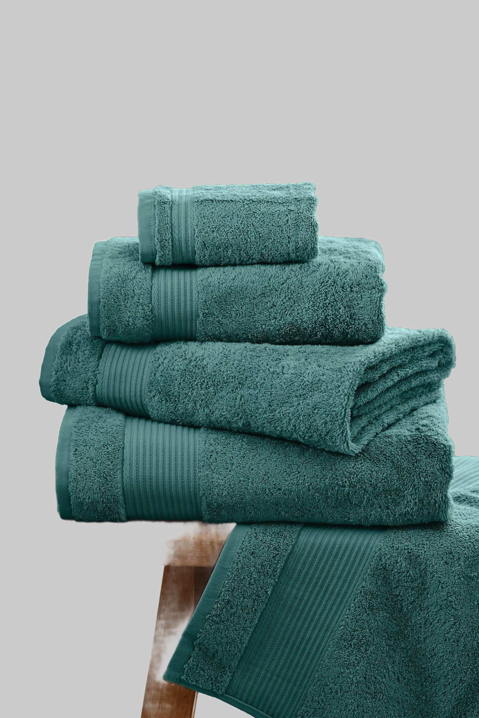 Next Next Premium Egyptian Cotton Bath Towel - 600 GSM Ultra Soft Handtuch (1-Piece) | Luxury Spa Quality | OEKO-TEX Certified Green Juni Handtücher