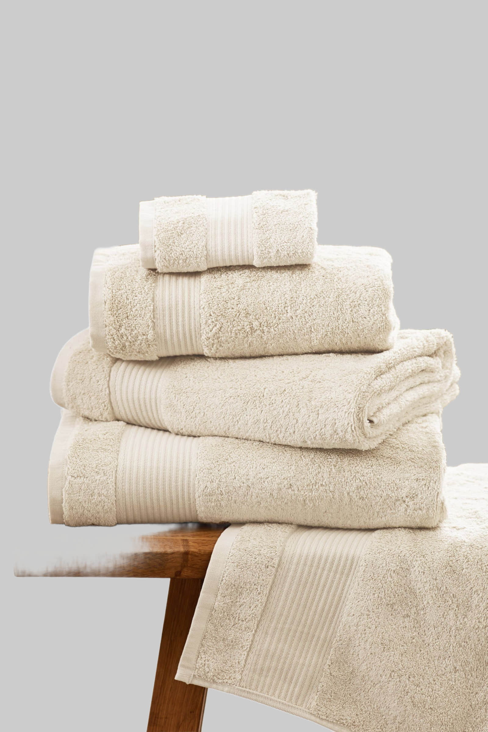 Next Next Premium Egyptian Cotton Bath Towel - 600 GSM Ultra Soft Handtuch (1-Piece) | Luxury Spa Quality | OEKO-TEX Certified Natural Ecru Handtücher