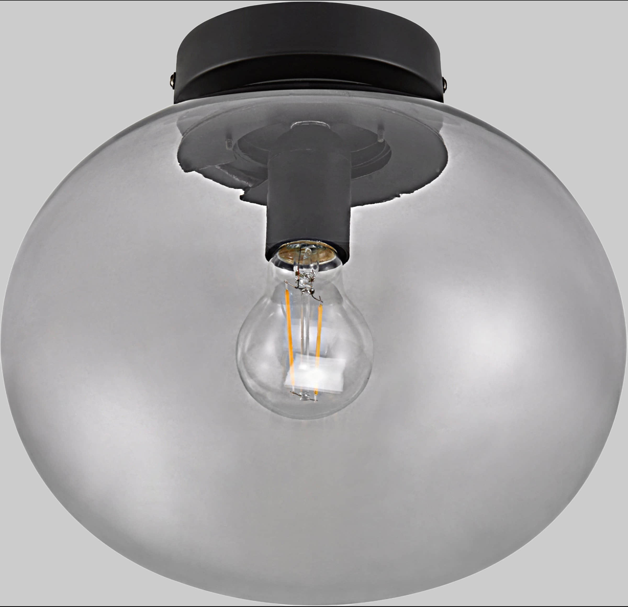 Nordlux Lampen Nordlux Alton Ceiling Lamp - Opal Glass & Brass Housing - Scandinavian Design - E27 Socket - Wall/Ceiling Mount - Dimmable LED Compatible Schwarz