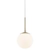 Nordlux GRANT Pendant Light - Hand-Blown Glass Shade with Brass Frame - E27 Socket - Adjustable Hanging - Scandinavian Design (Bulb Not Included) Lampen Nordlux
