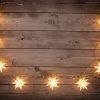 Näve Premium 3D Star LED Christmas Lights - 9 Warm White Outdoor Fairy Lights (740cm Total Length, IP44 Waterproof) for Holiday Decorating weiß nu00E4ve Lampen