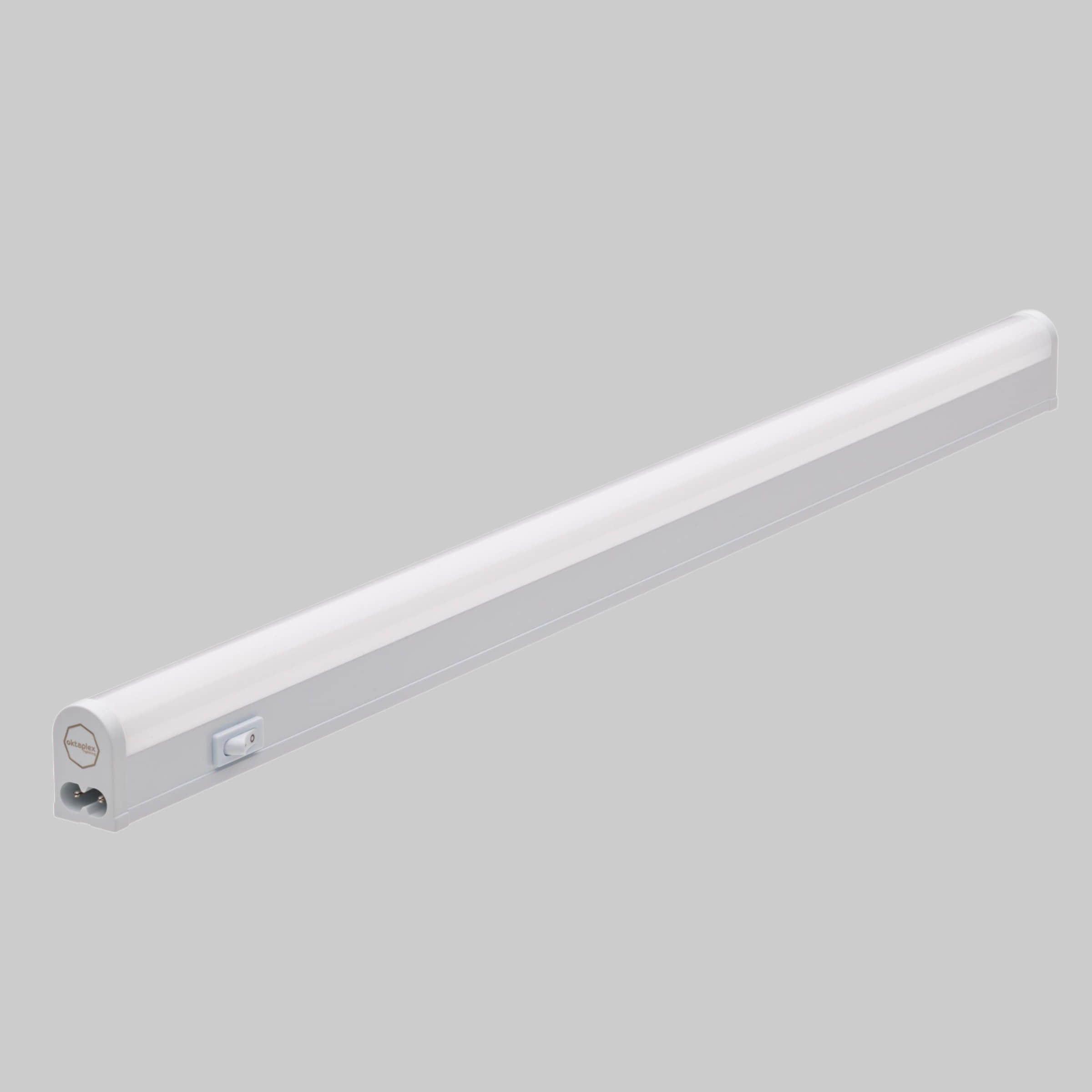 Oktaplex lighting Oktaplex Riga 28cm LED Under-Cabinet Light - 4W Warm White (3000K) Kitchen Task Lighting with Switch & Mounting Hardware Lampen