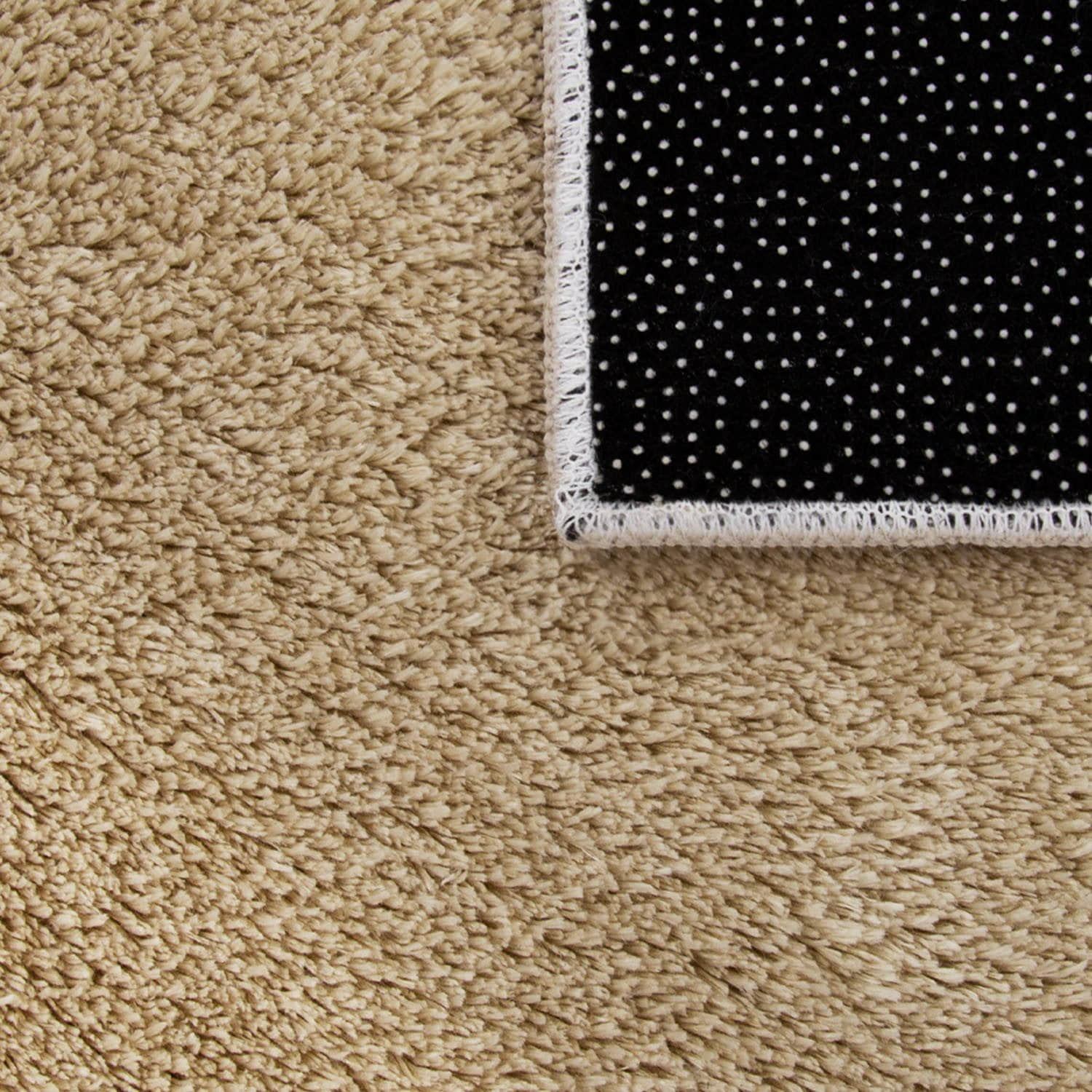 Paco Home Teppich »Cadiz 630« - Hochwertiger Kurzflor in 14 mm Höhe | Waschbar & fußbodenheizungskompatibel | Uni-Farben | Auch als Läufer erhältlich dunkelbeige Paco Home Teppiche