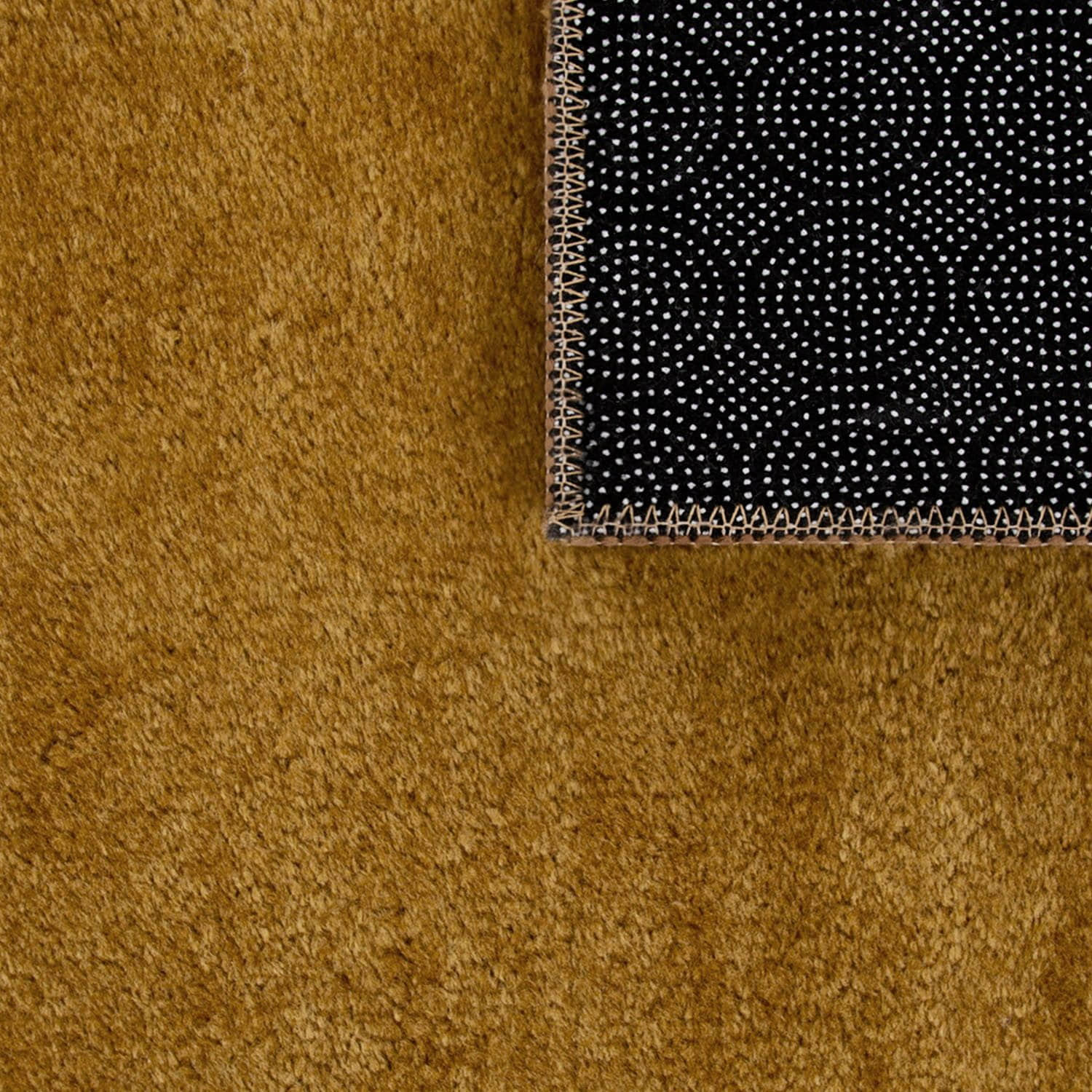 Paco Home Teppich »Cadiz 630« - Hochwertiger Kurzflor in 14 mm Höhe | Waschbar & fußbodenheizungskompatibel | Uni-Farben | Auch als Läufer erhältlich gelb Teppiche Paco Home