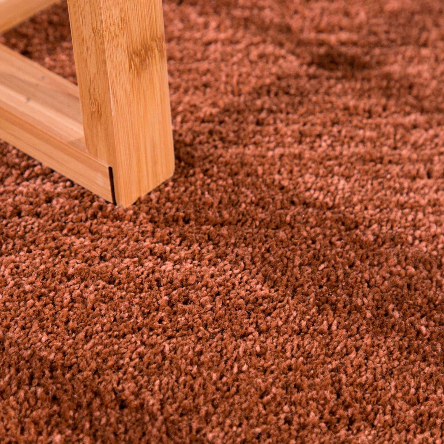 Paco Home Teppich Porto 890 | Premium Kurzflor-Teppich (13mm Höhe, 2.0kg/m²) in eleganten Uni-Farben | Ideal für Wohnzimmer & Schlafzimmer kupferfarben Teppiche Paco Home