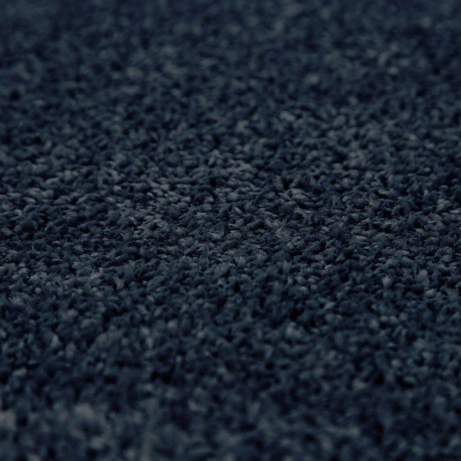 Paco Home Teppich Porto 890 | Premium Kurzflor-Teppich (13mm Höhe, 2.0kg/m²) in eleganten Uni-Farben | Ideal für Wohnzimmer & Schlafzimmer navy-blau Paco Home Teppiche