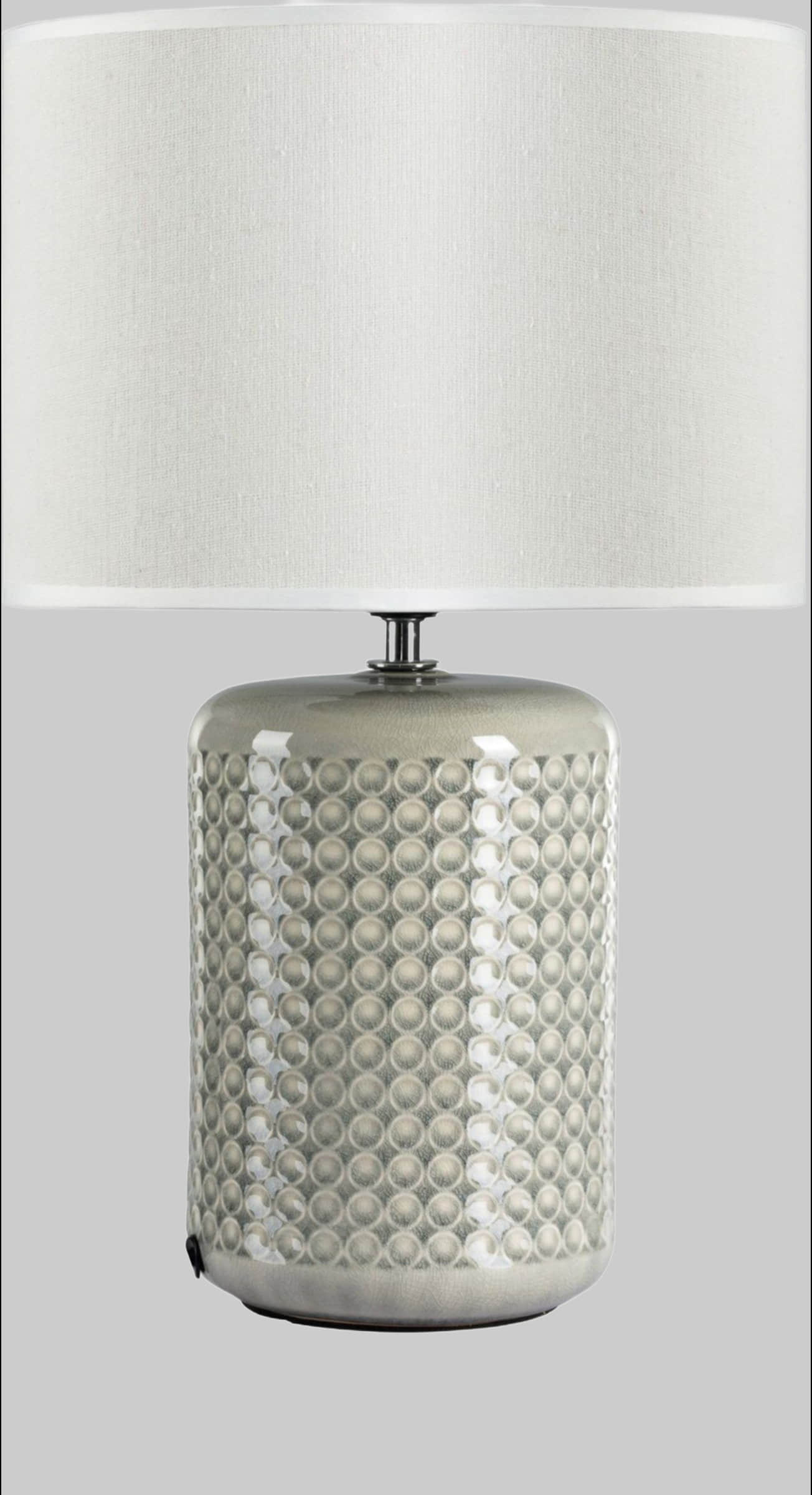 Pauleen Lampen Pauleen LED Tischleuchte Go for Glow | Keramik & Stoff | 3-Stufen dimmbar mit LED-Leuchtmittel (4,5W E27) | Warmweiß 2700K | 230V | Wohnzimmer & Schlafzimmer