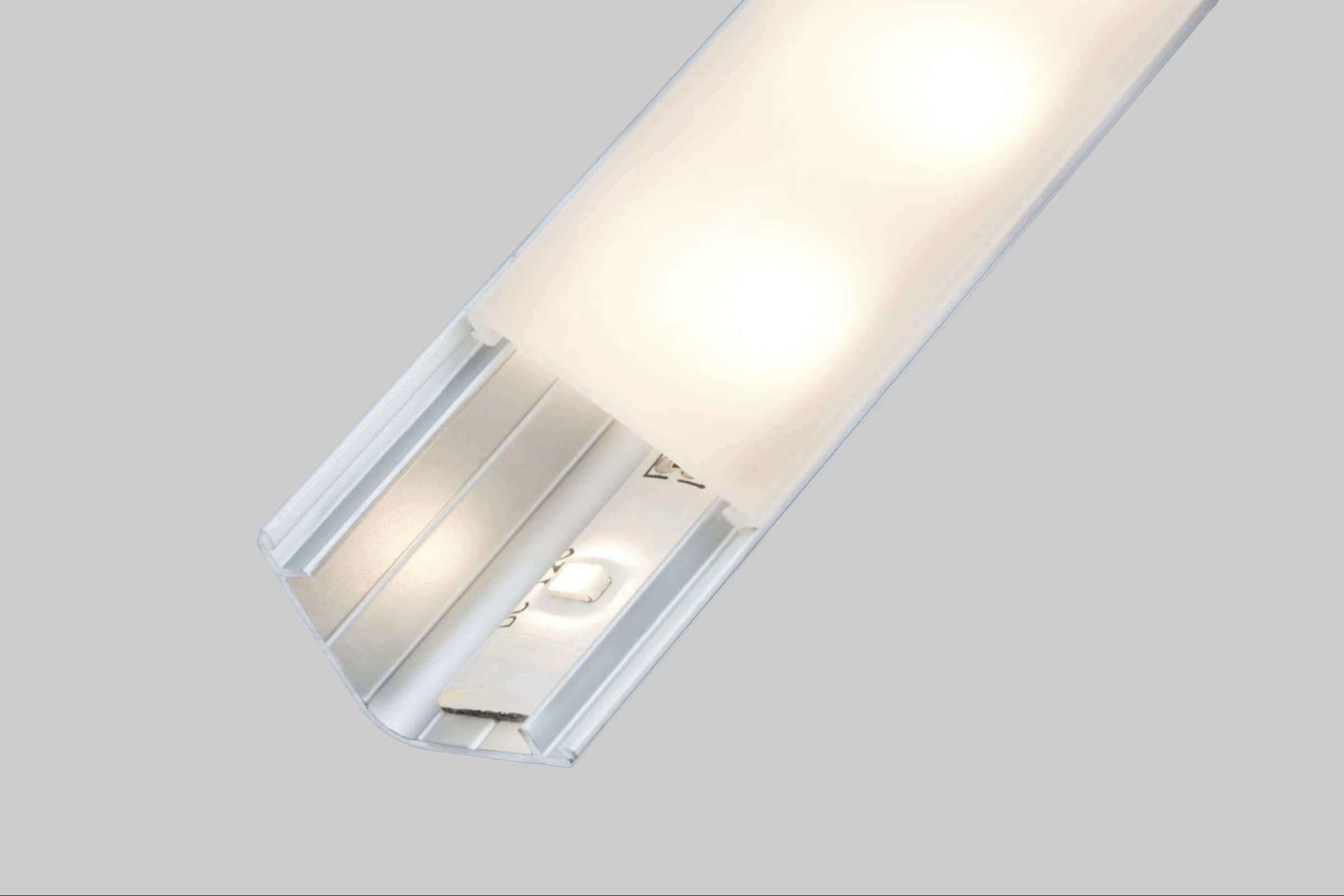 Paulmann Paulmann Delta LED Strip Channel Profile with Diffuser - 1m Anodized Aluminum & Satin Finish for Seamless Lighting (Compatible with All LED Strips) Lampen