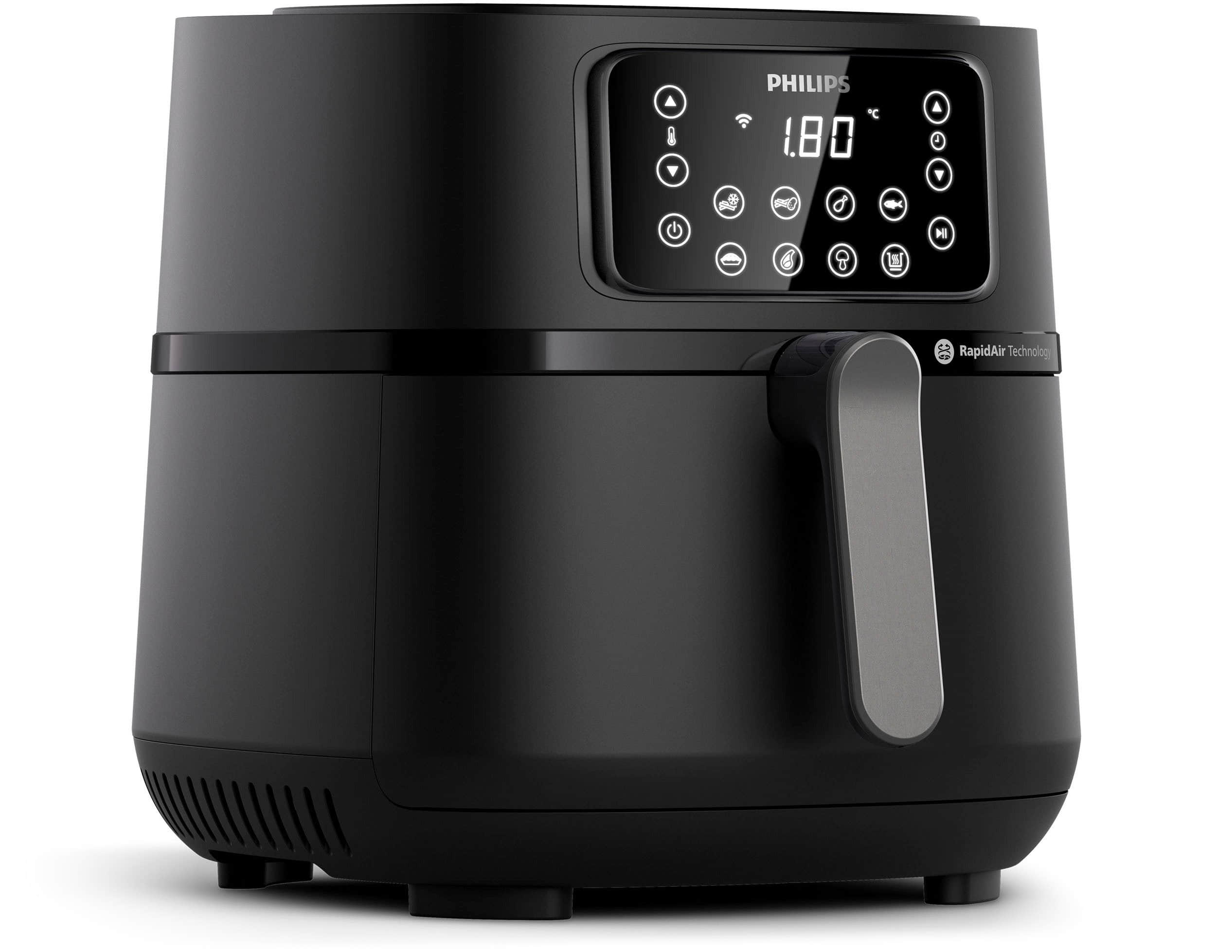 Philips Series 5000 XXL Airfryer HD9285/90 - 7.2L Smart WiFi Connected Air Fryer with Rapid Air Technology, 16 Cooking Functions & HomeID App Control Schwarz un Philips Küchenkleingeräte