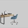 Places of Style Kinderzimmer Places of Style Schreibtisch »Moid« | Moderner Computertisch mit Metallgestell & Schubladen | 120/140/160 cm Breite | FSC®-Holzwerkstoff | Homeoffice Lösung eiche natu