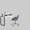 Places of Style Places of Style Schreibtisch »Moid« | Moderner Computertisch mit Metallgestell & Schubladen | 120/140/160 cm Breite | FSC®-Holzwerkstoff | Homeoffice Lösung weiß/schwa Kinderzimmer