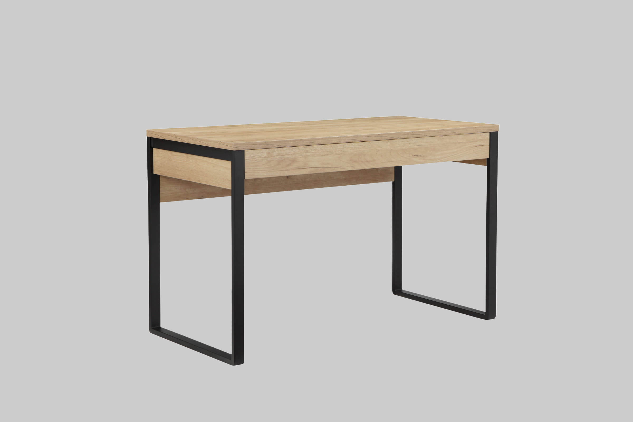 Places of Style Kinderzimmer Places of Style Schreibtisch »Moid« | Moderner Computertisch mit Metallgestell & Schubladen | 120/140/160 cm Breite | FSC®-Holzwerkstoff | Homeoffice Lösung eiche natu
