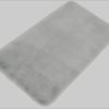 Premium Badematte "Rabbit" mit Kaninchenfell-Haptik | 30mm Höhe | rutschhemmend | fußbodenheizungsgeeignet | schnell trocknend | als Einzelstück oder 3er-Set | my home Kollektion grau Badematten my home