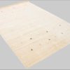 Teppiche carpetfine Premium Gabbeh Loom Wollteppich mit Tiermotiven | Handgewebt aus 100% reiner Wolle | 15 mm Höhe | Fußbodenheizung geeignet | Traditionelle Nomaden-Webkunst weiß