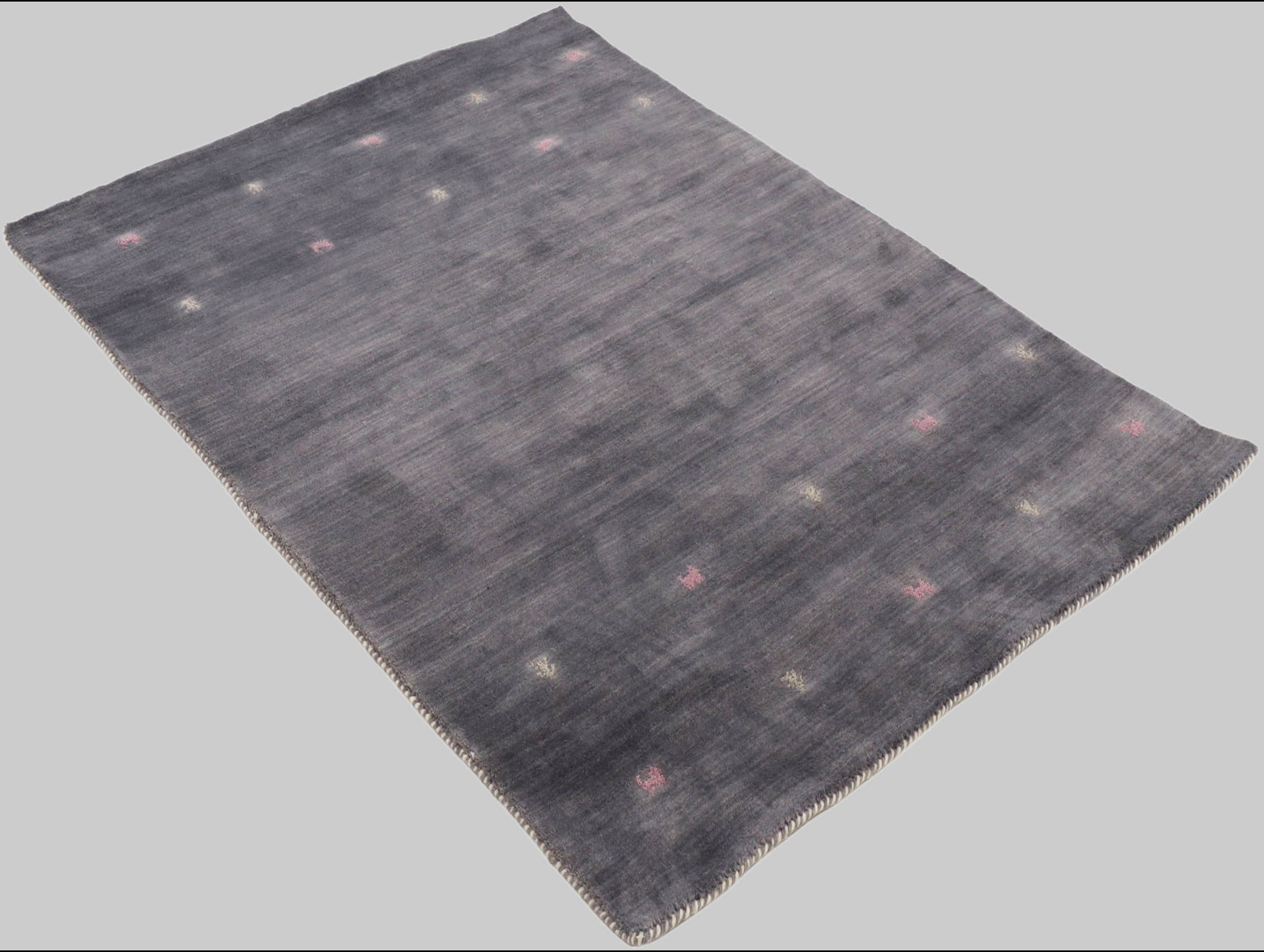 Premium Gabbeh Loom Wollteppich mit Tiermotiven | Handgewebt aus 100% reiner Wolle | 15 mm Höhe | Fußbodenheizung geeignet | Traditionelle Nomaden-Webkunst grau carpetfine Teppiche