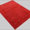 Premium Gabbeh Loom Wollteppich mit Tiermotiven | Handgewebt aus 100% reiner Wolle | 15 mm Höhe | Fußbodenheizung geeignet | Traditionelle Nomaden-Webkunst rot Teppiche carpetfine