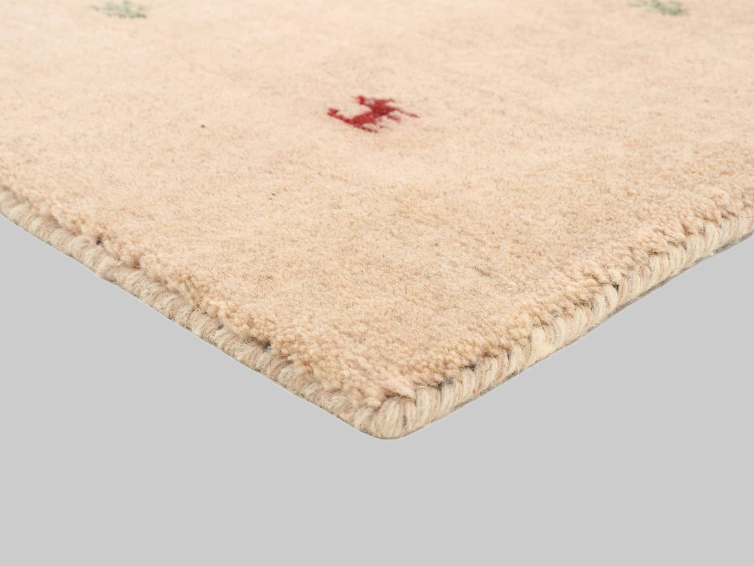 Teppiche carpetfine Premium Gabbeh Loom Wollteppich mit Tiermotiven | Handgewebt aus 100% reiner Wolle | 15 mm Höhe | Fußbodenheizung geeignet | Traditionelle Nomaden-Webkunst beige