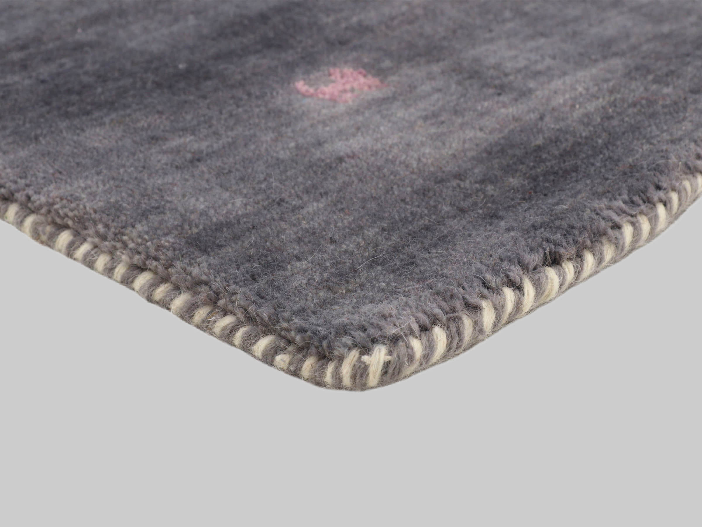 Premium Gabbeh Loom Wollteppich mit Tiermotiven | Handgewebt aus 100% reiner Wolle | 15 mm Höhe | Fußbodenheizung geeignet | Traditionelle Nomaden-Webkunst grau carpetfine Teppiche