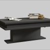 Premium INOSIGN Couchtisch mit RGB-LED-Beleuchtung | Hochglanz-Oberfläche | 100 cm Breite | Moderner Sofatisch Anthrazit INOSIGN Tische