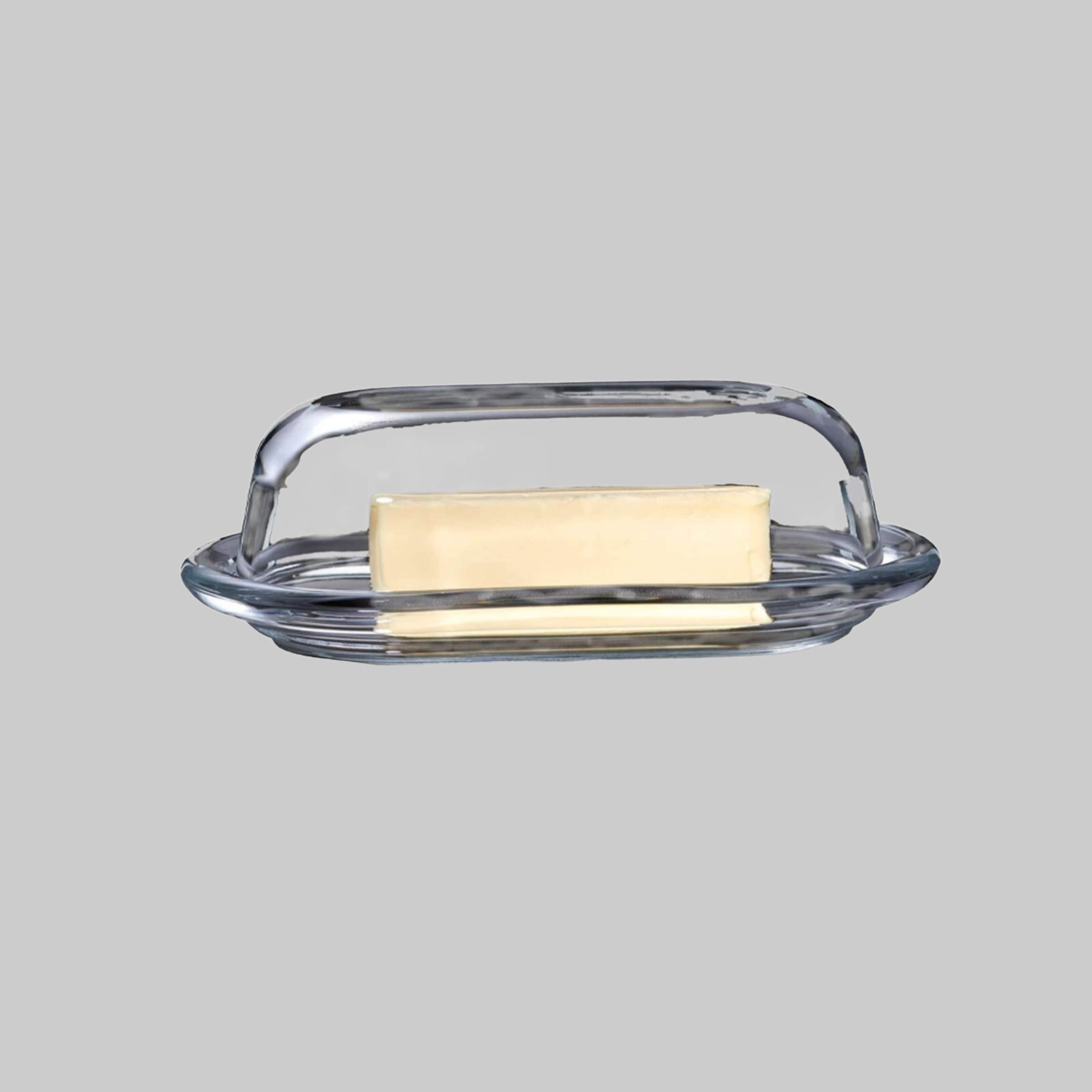 Ritzenhoff \u0026 Breker Ritzenhoff & Breker STYLE Butterdose - Premium Glass Butter Dish 20x14cm | Elegant Kitchenware | German Design Geschirr & Tischaccessoires