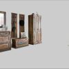 Schränke SIT SIT Garderobenschrank »Riverboat« Shabby Chic Vintage | 80x45x180 cm | Recyceltes Altholz | FSC® Massivholz | Mit Kleiderstange