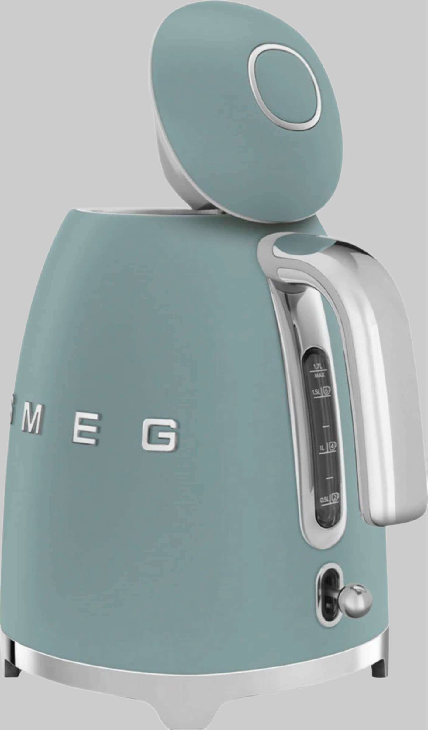 SMEG KLF03PKEU Retro Style Electric Kettle - 1.7L Capacity, 2400W Power, 7 Temperature Settings, Stainless Steel (Cadillac Pink) Emerald Gr Küchenkleingeräte Smeg