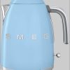 Smeg SMEG KLF03PKEU Retro Style Electric Kettle - 1.7L Capacity, 2400W Power, 7 Temperature Settings, Stainless Steel (Cadillac Pink) Pastellbla Küchenkleingeräte