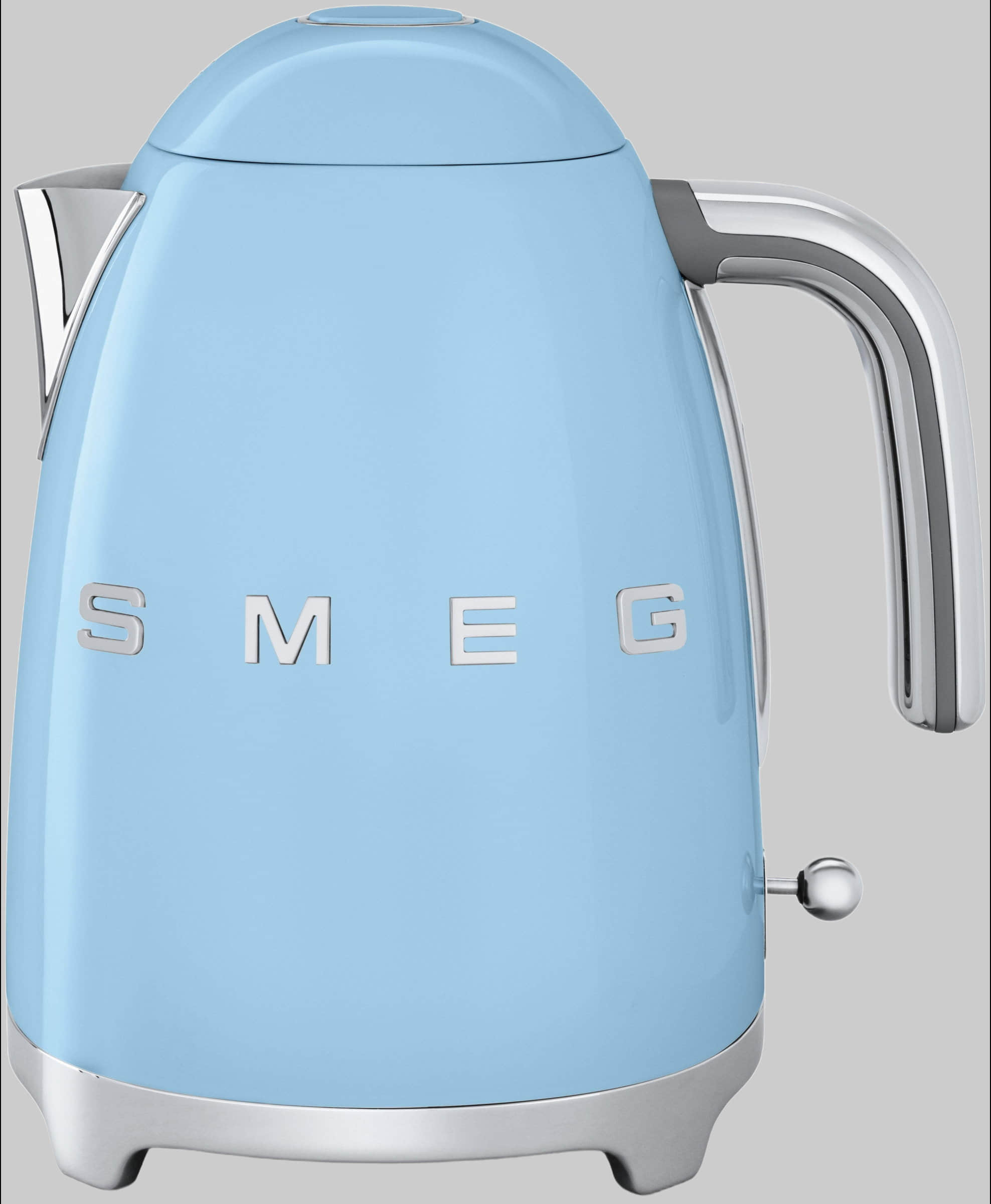 Smeg SMEG KLF03PKEU Retro Style Electric Kettle - 1.7L Capacity, 2400W Power, 7 Temperature Settings, Stainless Steel (Cadillac Pink) Pastellbla Küchenkleingeräte